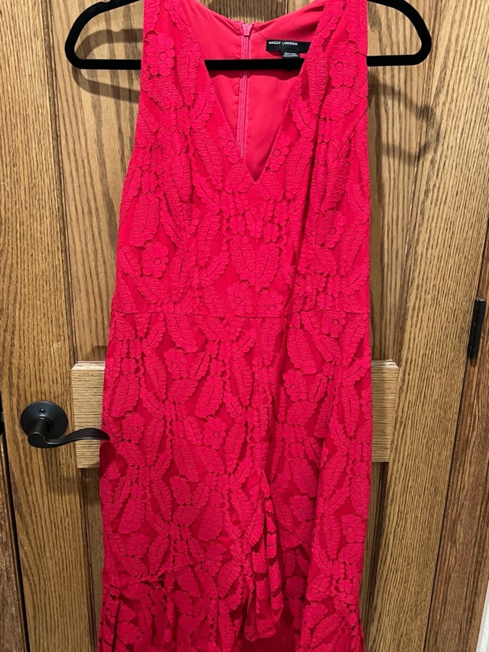 Maggy London Sophia Lace Flounce Dress